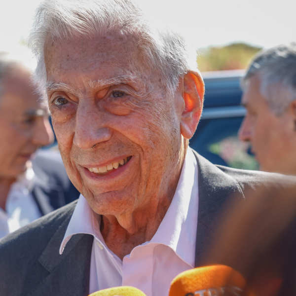 Mario Vargas Llosa, en su último acto público