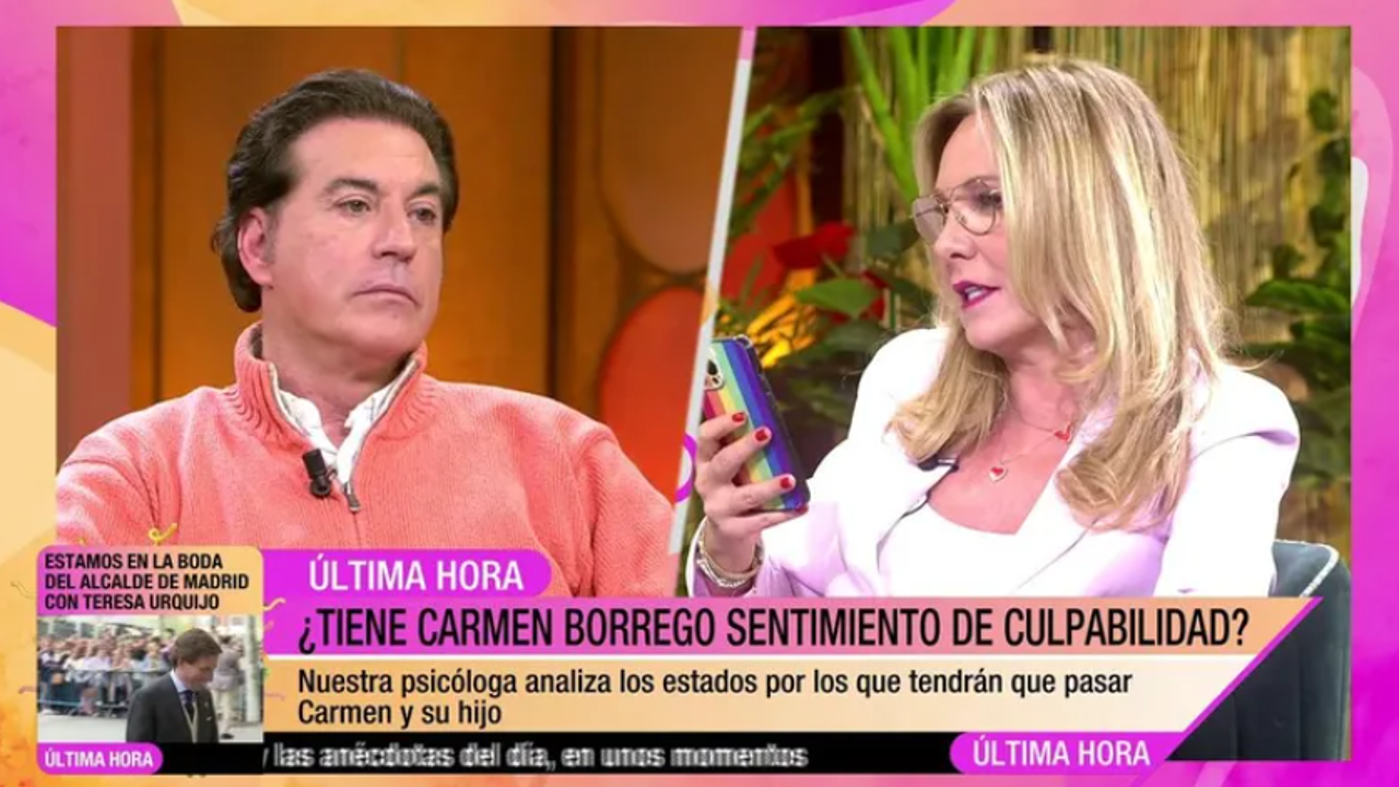 Carmen Borrego desmiente lo dicho por Pipi Estrada en 'Fiesta'