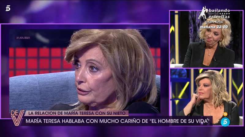 La presencia de Maria Teresa Campos durante la entrevista de Terelu y Carmen Borrego