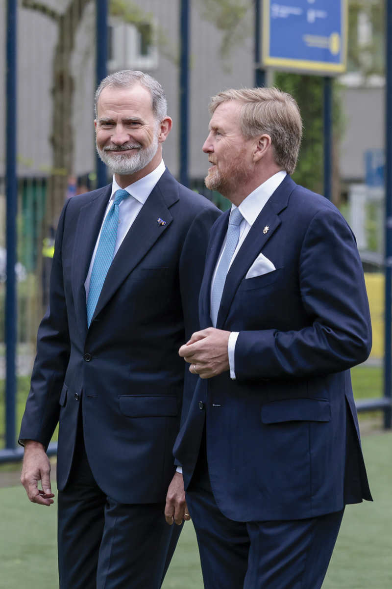 El Rey Felipe y Guillermo de Holanda muy sonrientes
