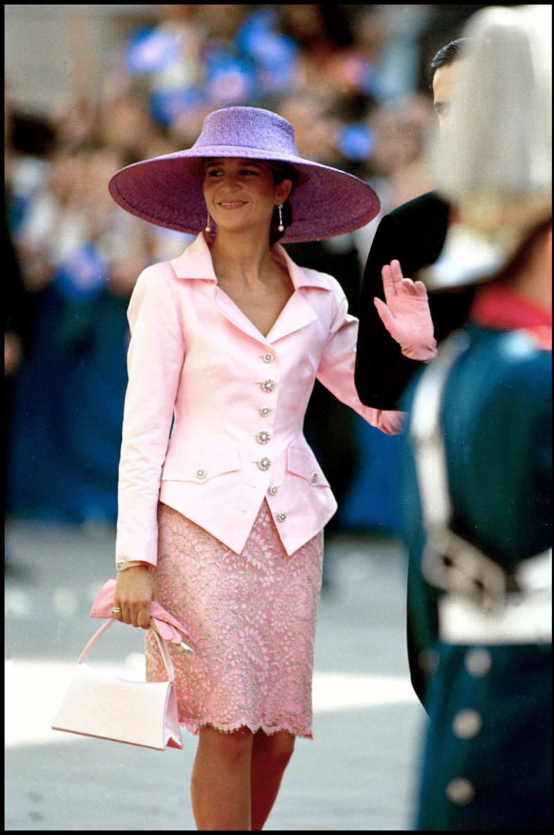 La infanta Elena, en la boda de la infanta Cristina en 1997