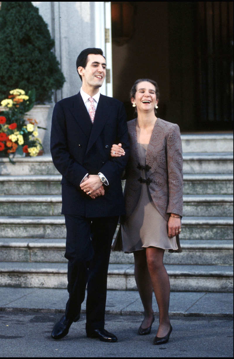La infanta Elena y Jaime de Marichalar, en su fiesta de pedida de mano en 1994