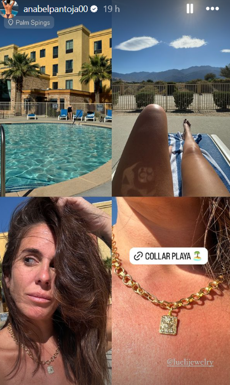 Anabel Pantoja disfruta de Palm Springs. 