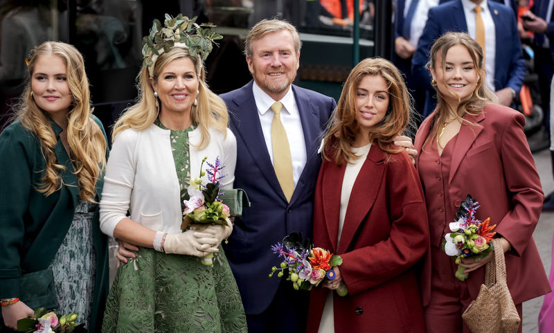 La Familia Real de Países Bajos en el Día del Rey