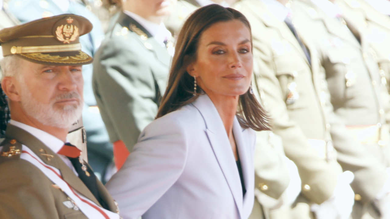 La Reina Letizia en la Academia General Militar de Zaragoza. 