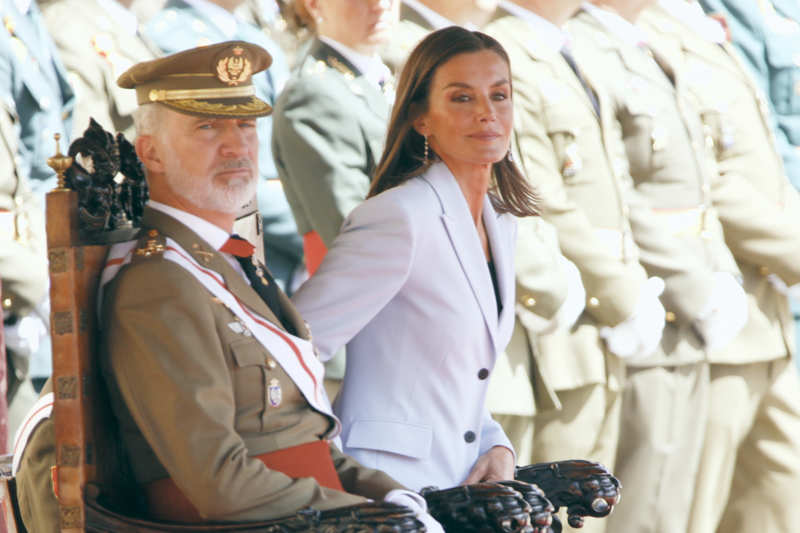 La Reina Letizia en la Academia General Militar de Zaragoza. 