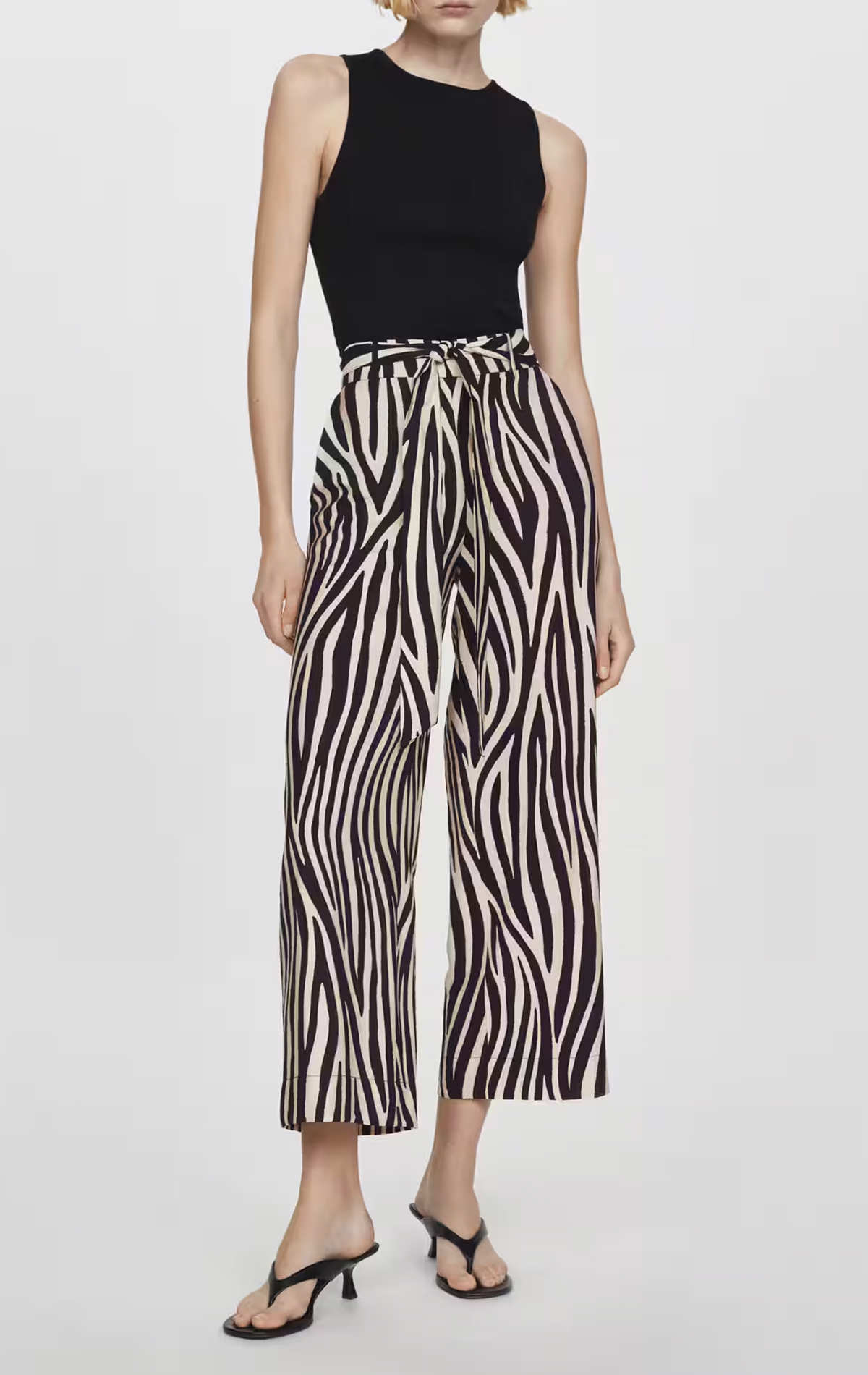 Pantalo´n estampado lazo de Mango 27,99 euros