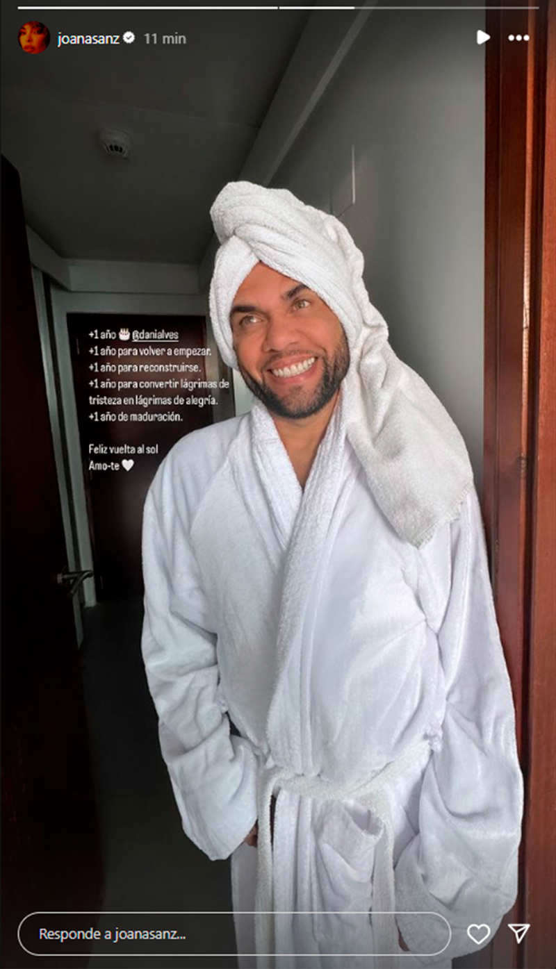 Dani Alves en una foto de las redes sociales.