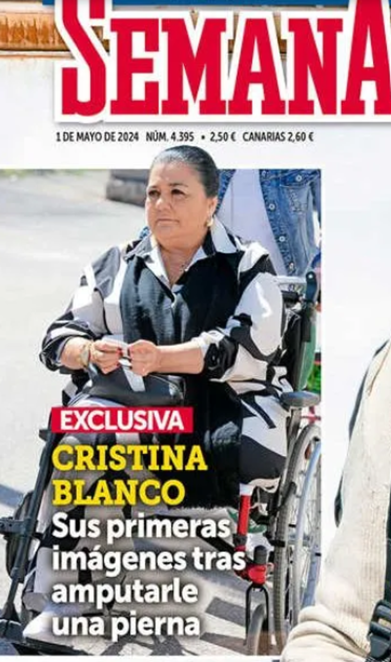 Exclusiva publicada en nuestra revista SEMANA sobre la actual vida de Cristina Blanco