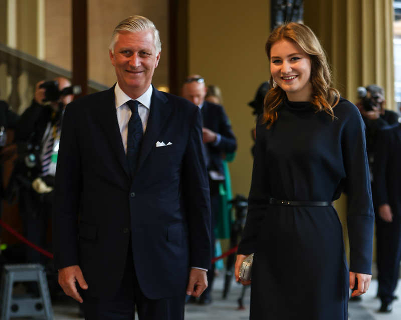 Elisabeth de Bélgica junto al Rey Felipe de Bélgica. 