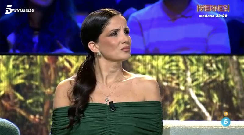 Ana Herminia en el plató de 'Supervivientes'.