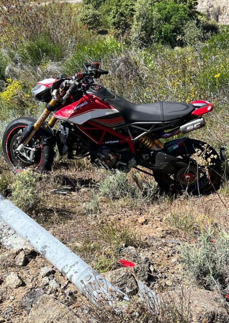 La moto de Miguel Hernán. 