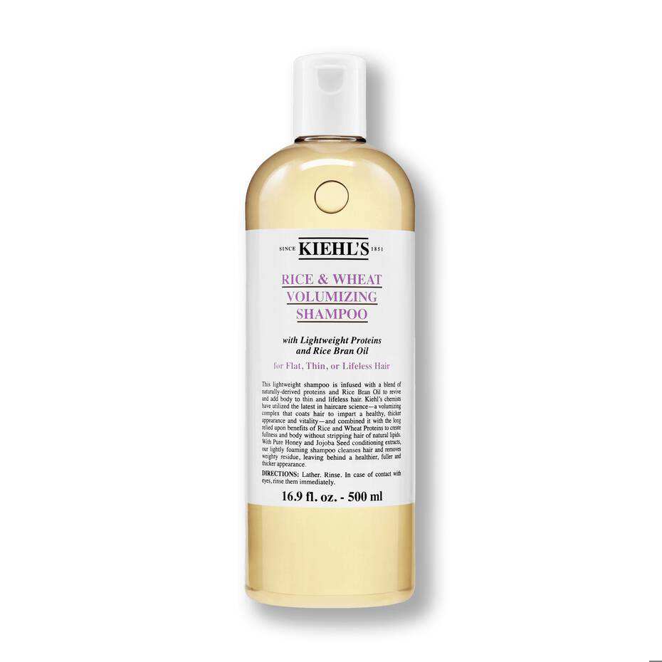 Rice and wheat volumizing shampoo de Kiehl´s 37 euros