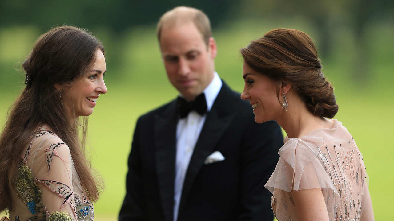 Rose Hanbury junto al Príncipe Guillermo y Kate Middleton