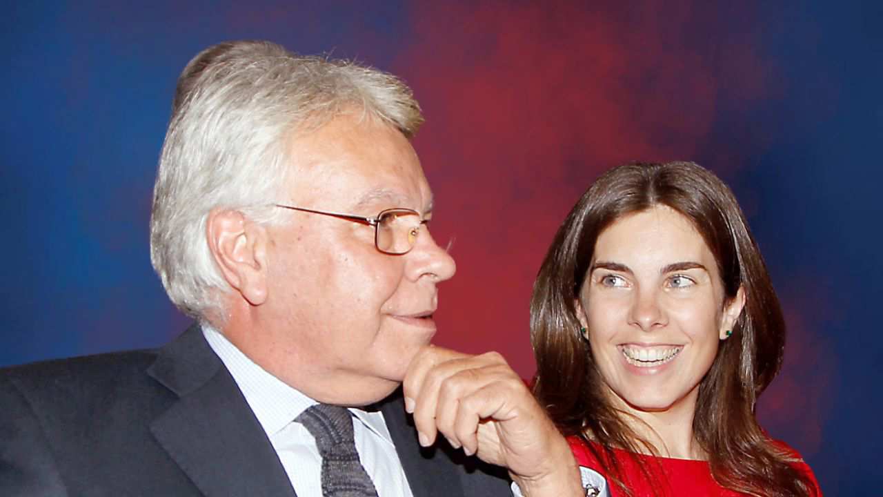 Felipe González y su hija María