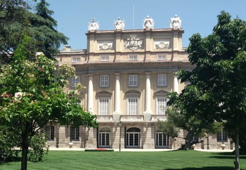 La fachada del Palacio de Liria. 