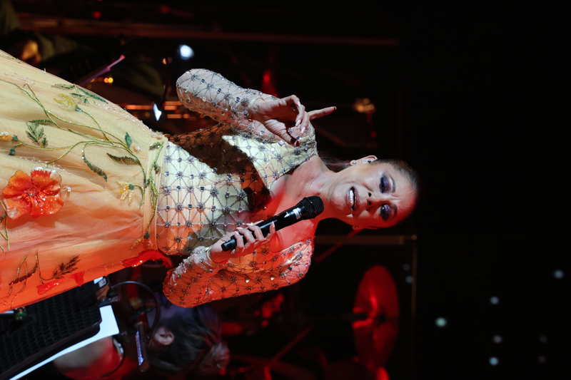 Isabel Pantoja durante su concierto en Zaragoza