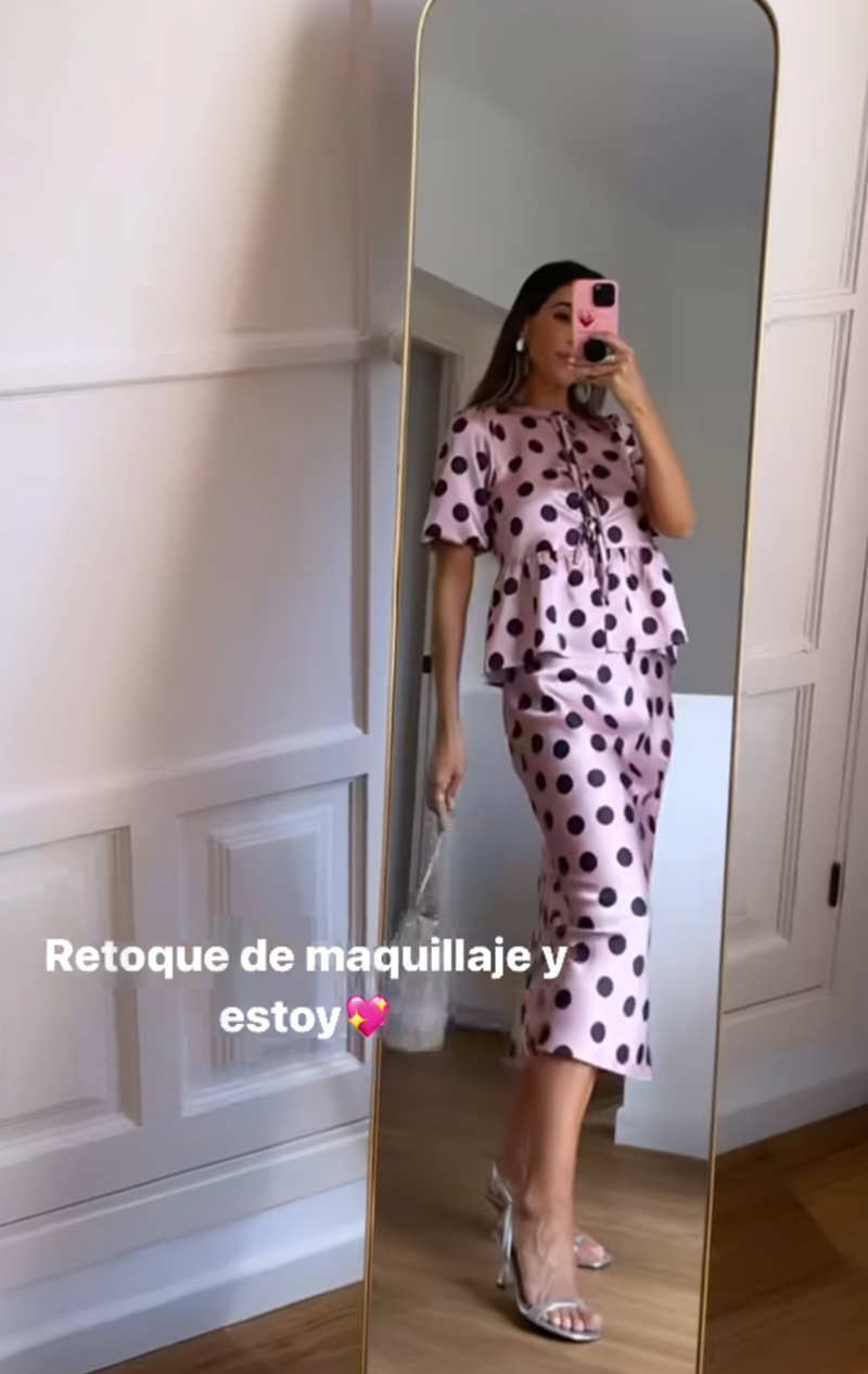Rocío Osorno apuesta por el conjunto más flamenco de Parfois para triunfar en un bautizo con su look