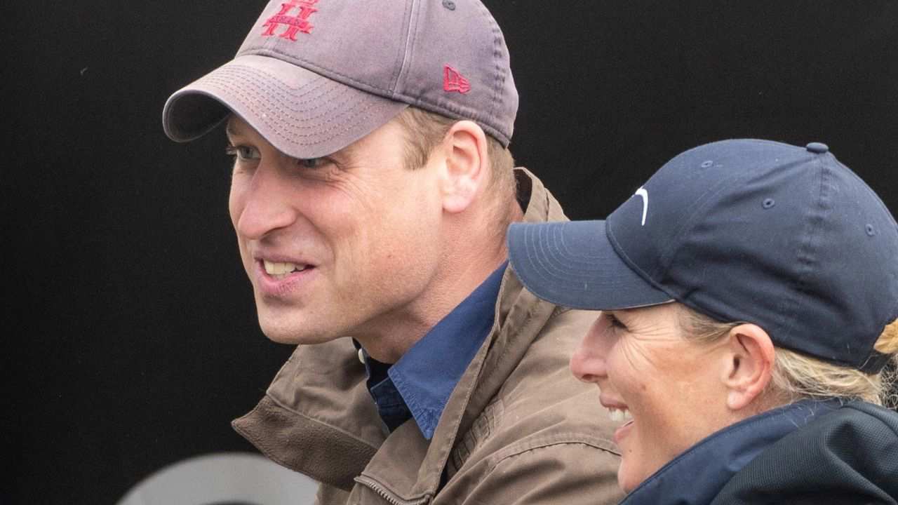 El Príncipe Guillermo, con su prima Zara Tindall