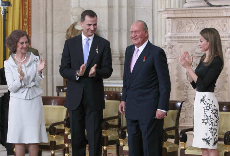 Ceremonia solemne de abdicación de don Juan Carlos a favor de su hijo, Felipe. 