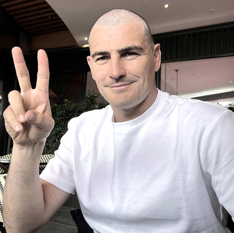 Iker Casillas con su nuevo look