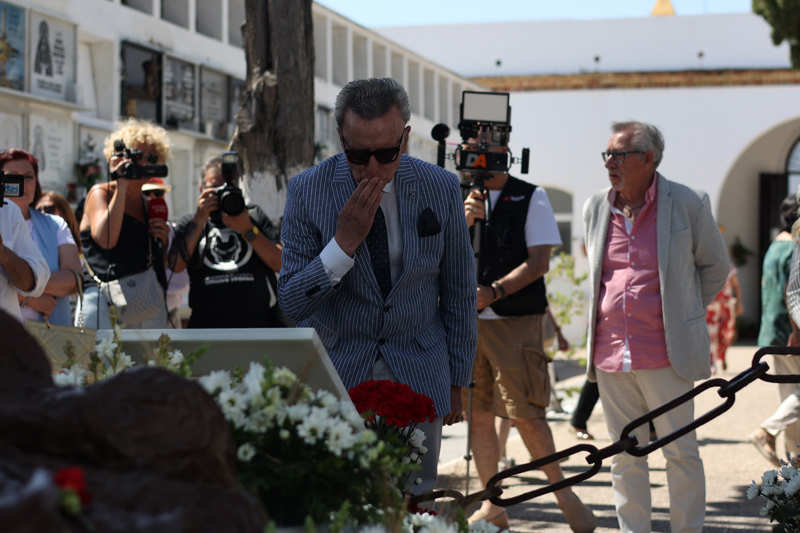 José Ortega Cano durante el homenaje a Rocío Jurado. 