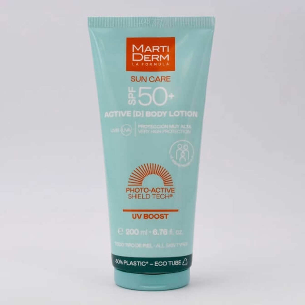 Protector solar corporal Active Lotion de Marti Derm SPF 50+ 26,85 euros