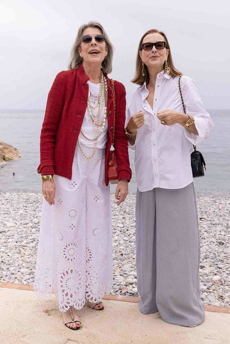 Carolina de Mónaco y Carole Bouquet