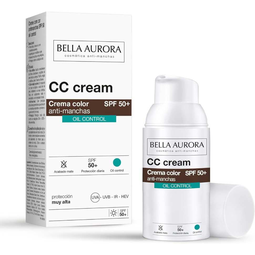 CC Cream Anti Manchas SPF50 de Bella Aurora