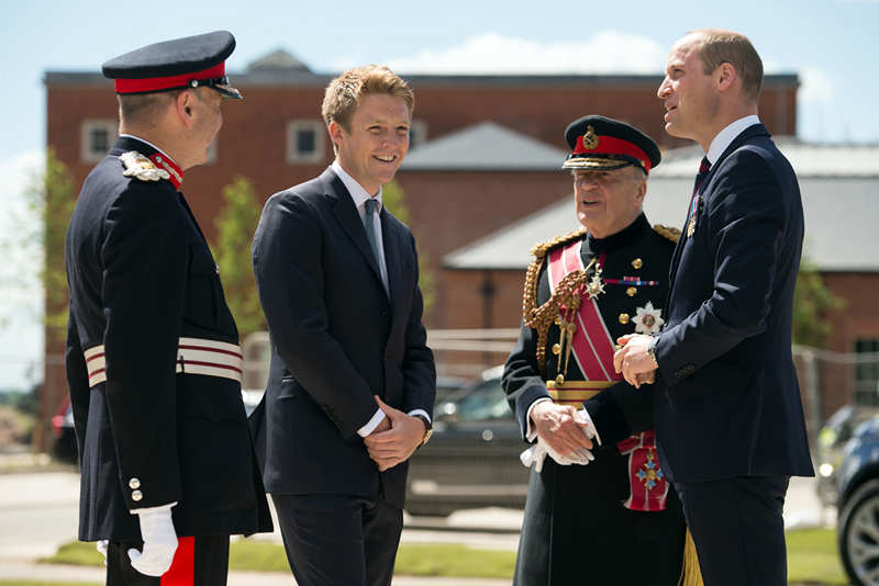 Hugh Grosvenor junto al Príncipe Guillermo