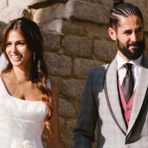 Sara Sálamo e Isco Alarcón el día de su boda