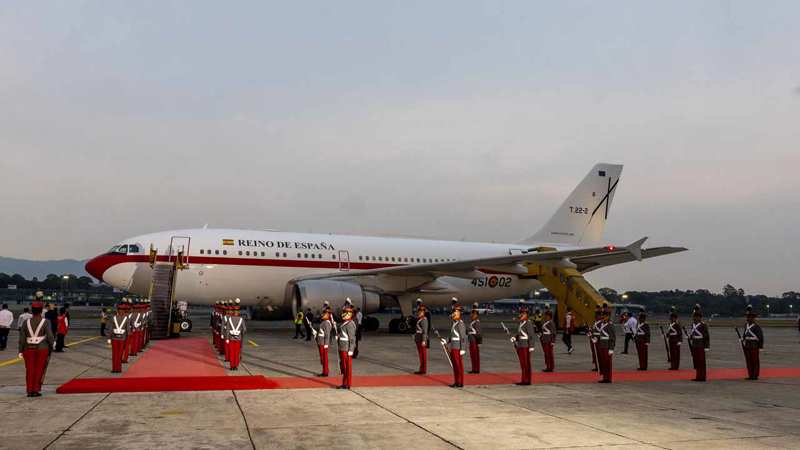 El avión del que disfruta Letizia en Guatemala