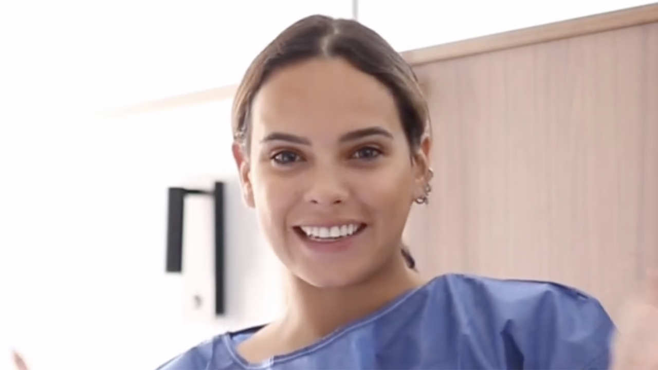 Gloria Camila Ortega en el hospital
