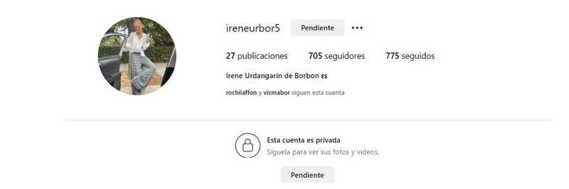 Irene Urdangarin en Instagram. Descubrimos cuál es su perfil secreto