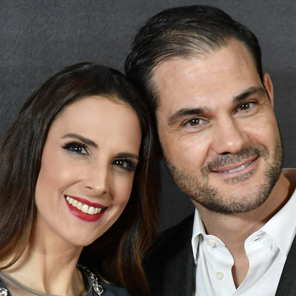 Nuria Fergó y Juan Pablo Lauro muy sonrientes