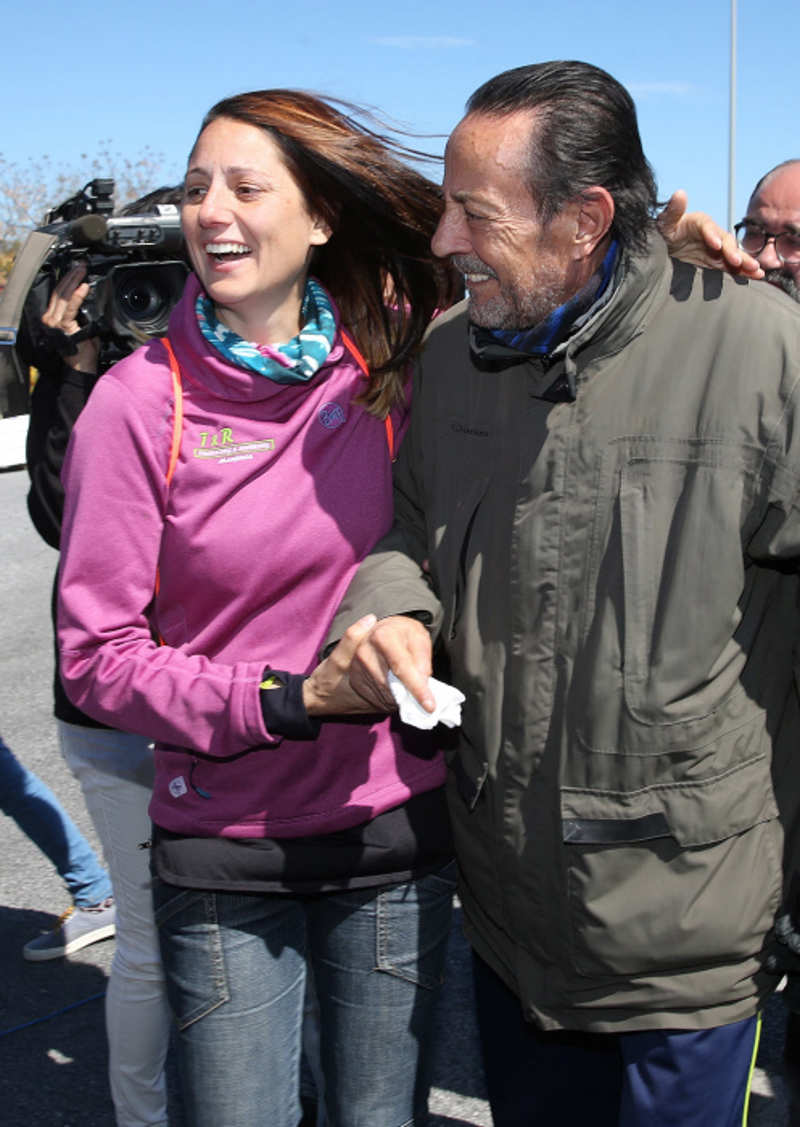 Julián Muñoz y su hija, Elia, en una foto de archivo. 