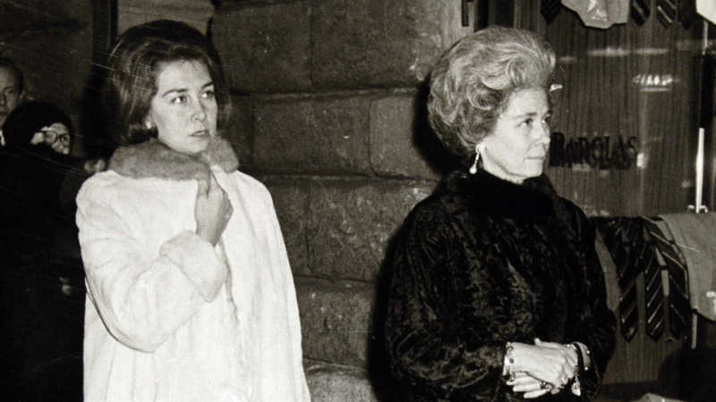 La Reina Sofía junto a su madre, Federica de Grecia