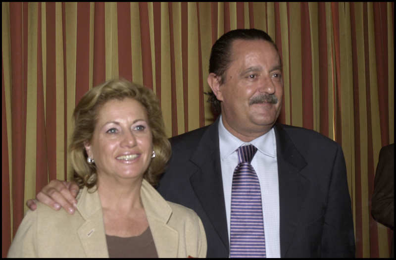 Julián Muñoz y Mayte Zaldívar, en los últimos años de su primer matrimonio.