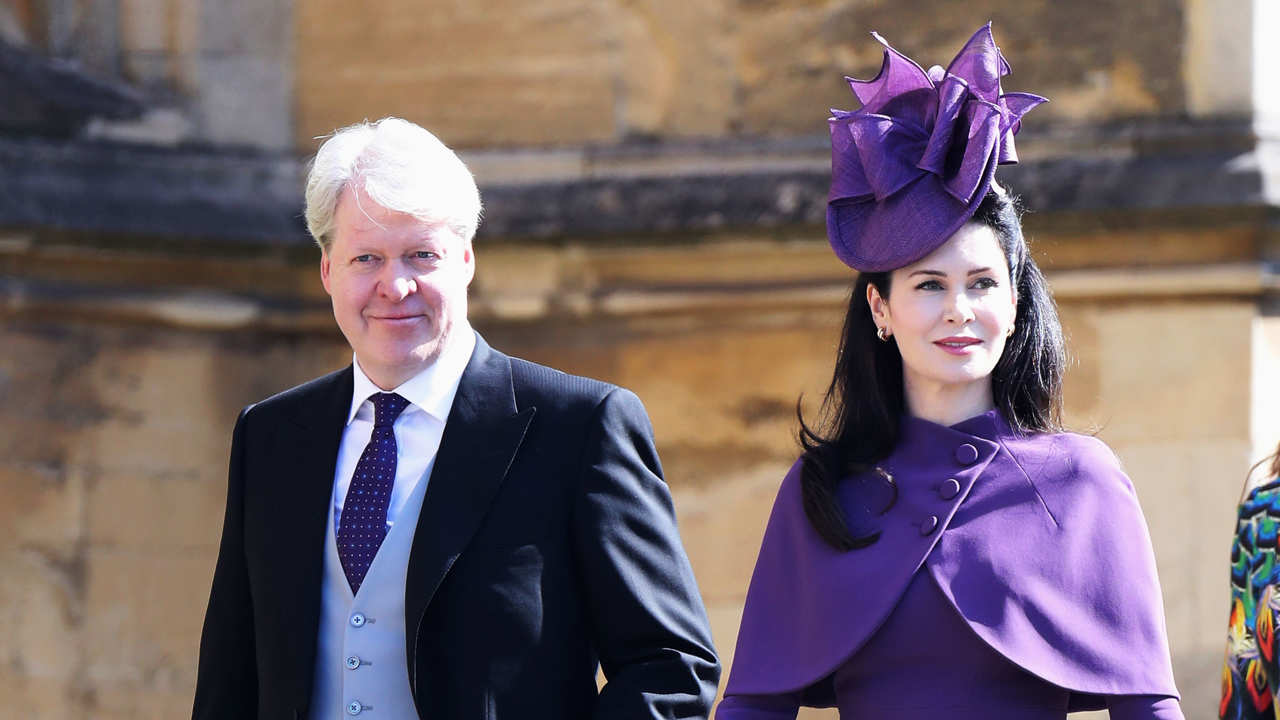 Charles Spencer y su mujer Karen en la boda del Príncipe Harry y Meghan Markle