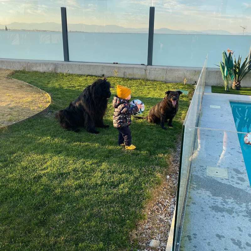 La casa cuenta con un espectacular jardín con piscina 