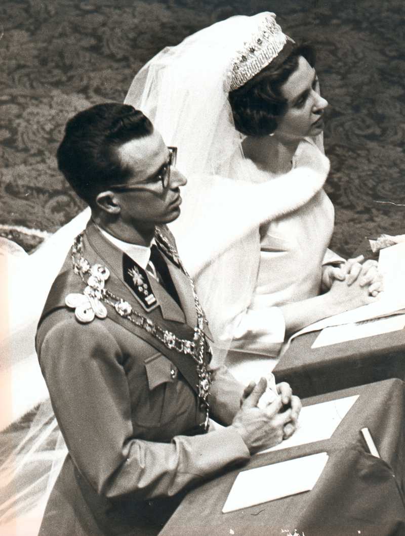 Instantánea de la boda real en diciembre de 1960