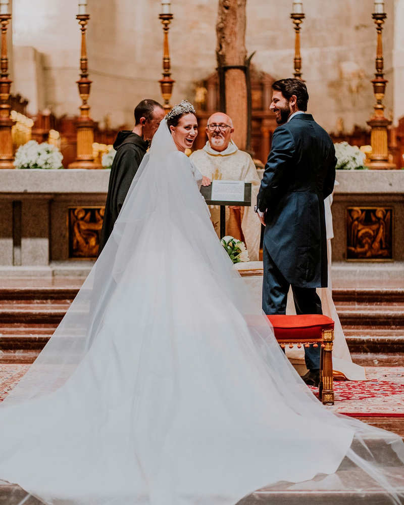 Carola Escámez en su boda.