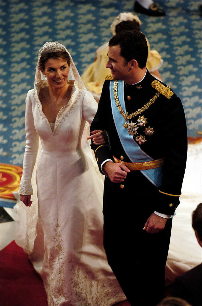 Felipe y Letizia el día de su boda.