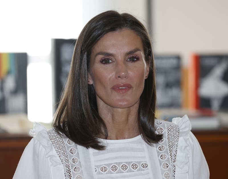 La Reina Letizia, con media melena