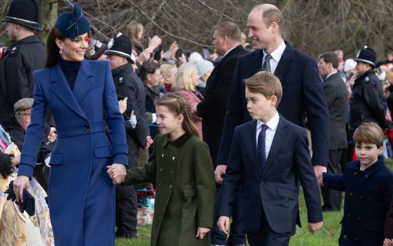 Kate Middleton, el príncipe Guillermo y sus tres hijos