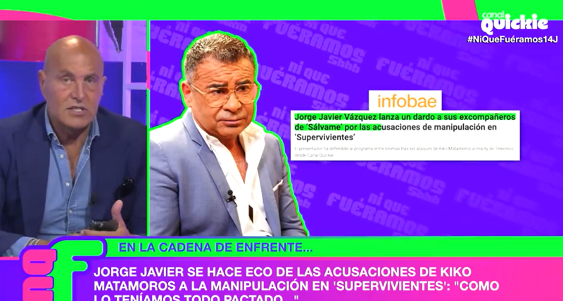 Kiko Matamoros estallas contra las burlas de Jorge Javier Vázquez