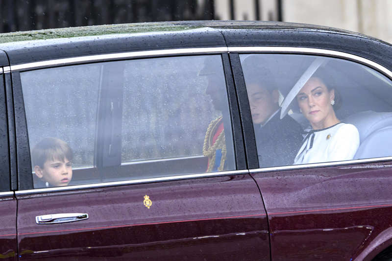 Kate Middleton durante el Trooping the Colour. 