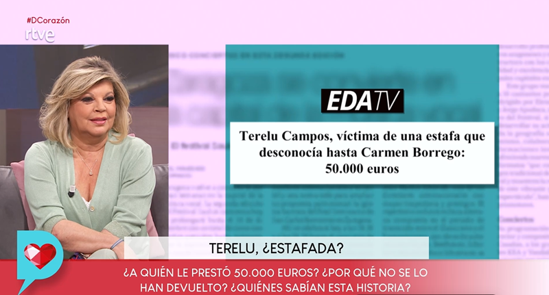 Terelu Campos, muy tajante, se defiende de los rumores de estafa