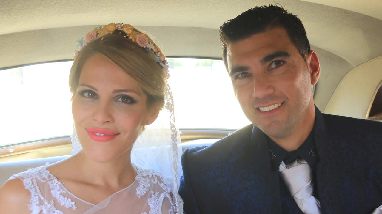 Noelia López y José Antonio Reyes en su boda