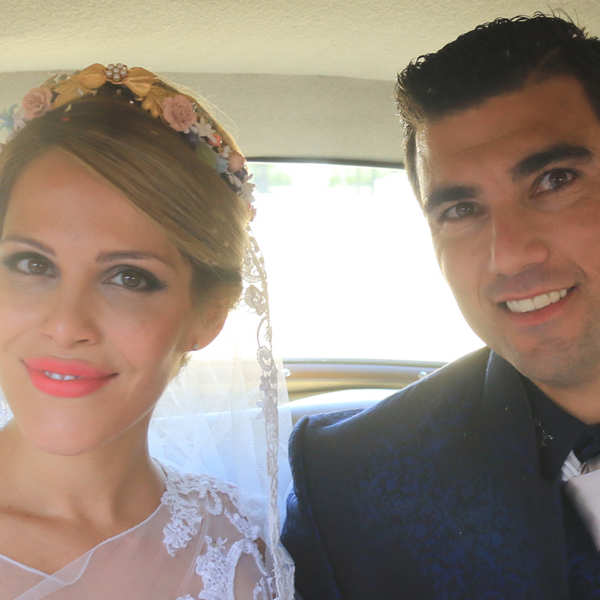 Noelia López y José Antonio Reyes en su boda